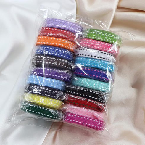 3/8" White Grosgrain Ribbons, 40yd (20x2yd), Perfect for Gift Wrapping, Crafts, Party, Wedding, DIY Bow Accessories