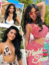 KooKaStyle 20 Inch Invisible Wire Hair Extensions with Adjustable Headband, 4 Secure Clips, Black Long Wavy Hairpiece