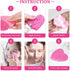 60-Count Kickleen Compressed Cellulose Heart Shape Facial Sponges, 100% Natural Cosmetic Spa Sponges for Cleansing