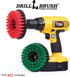 Drill Brush Cleaning Supplies Kit - Medium and Stiff Bristle Brush for Grout, Tile, Countertops, Floors