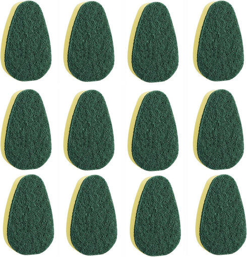 Dish Wand Refill 12 Pack - Durable Sponges for Kitchen Cleaning, Common Replacement Heads for Dish Wand