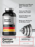 Horbaeach German Creatine Monohydrate 5000mg, 250 Capsules, Non-GMO, Gluten Free Supplement