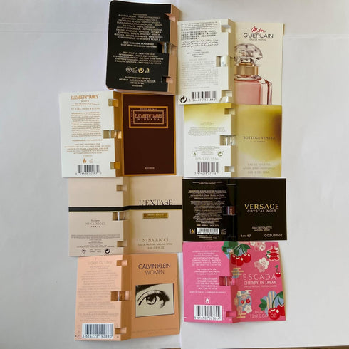 Designer Perfume Sampler Set Lot x 12 Sample Vials - High End Fragrance Samples for Women