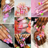Mity rain Nail Charms | 150pcs Kawaii Flatback Resin Charms for Nail Art Decorations