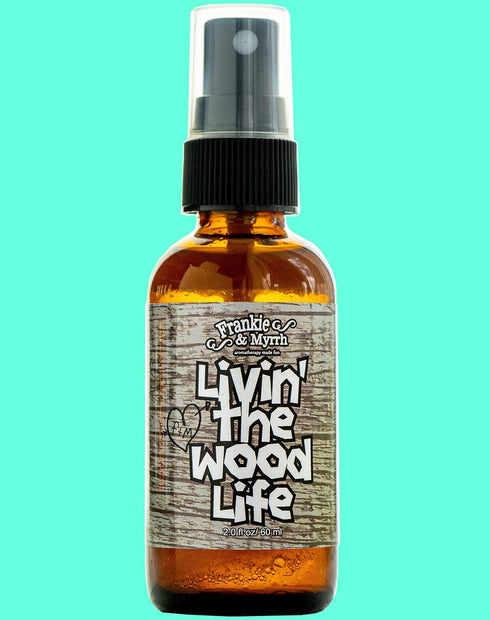 Frankie & Myrrh Livin' The Wood Life Aromatherapy Spray, Patchouli, Vanilla, Sandalwood, Cedar, 100% Pure Oils