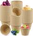 200 Pcs 4 oz Natural Sugarcane Biodegradable Bowls, Disposable Paper Bowls for Salad, Hot Soup, Pasta, and Dessert