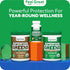 Feel Great Vitamins Super Greens Tablets, Organic Supplement with Kale, 60 Tablets