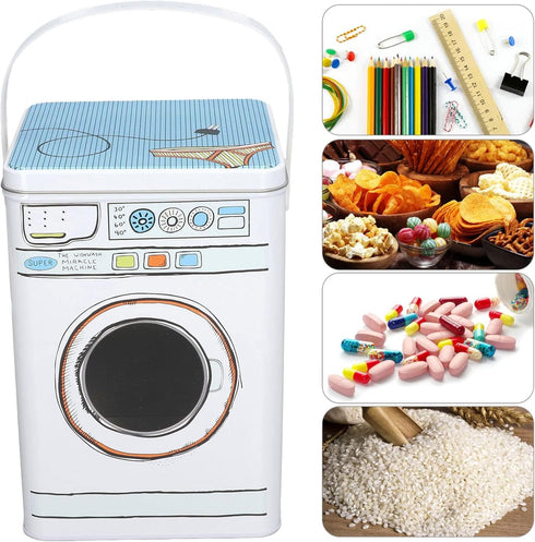 Large Capacity Washing Machine Modeling Powdered Laundry Detergent Container with Perspective Window, Multifunctional