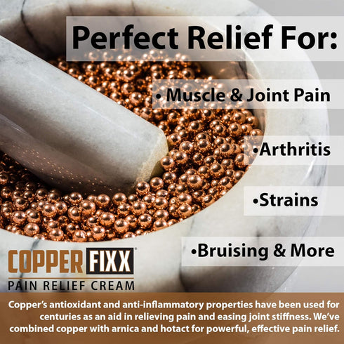 Pain Relief Cream, 5 Fl Oz Tube with Copper Heat Technology - Arnica for Muscle, Joint Inflammation, Fast Acting