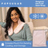 POPSUGAR Weighted Hot and Cold Neck Wrap - Microwavable Heated Pad for Neck and Shoulder Pain Relief