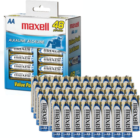 MXLAA48BOX - Maxell 48PK AA Batteries Box