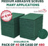 Green Medium Duty Cleaning Pads, Pack of 40 - Kitchen Scrub Sponges for Dishes, Bathroom, and General Cleaning