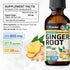 Ginger Root Tincture - Organic Ginger Root Extract - Natural Supplements for Overall Wellness - Vegan Drops 2 Fl.Oz.