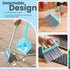 Mini Broom and Dustpan Set for Kids, 3 Pcs Toddler Cleaning Set in Yellow, Red, Green - Small Cleaning Set for Kitchen,