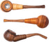 Dr. Watson Wooden Tobacco Pipes Set of 3, Classic Handmade Natural Wood Design
