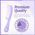 Mars Wellness 4 Piece Professional Comb Set in Lavender - Fine Pro Tail Combs for Men and Women