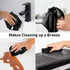 Black Microfiber Cleaning Cloth 13"x13", Ultra Soft Absorbent Rags for Housekeeping, Lint Free Reusable Cleaning Cloths