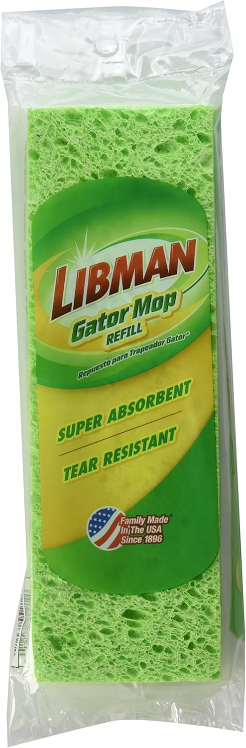 Libman 3021 Gator Mop Refill, 9"
