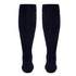 Truform Travel Compression Socks for Men and Women, 15-20 Knee High Over Calf Length, Navy, Medium