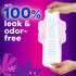 Always Radiant Feminine Pads for Women, Overnight Absorbency, Flexfoam Pads with Wings, Size 4, 60 Count (3 Packs of 20)