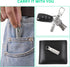 TISKY Portable Titanium Keychain Pill Holder (2pack), Waterproof Mini Pill Case for Travel, Outdoor Camping
