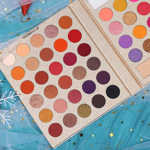 UCANBE Pretty All Set Eyeshadow Palette, Holiday Gift Set with 86 Colors, Matte Shimmer Eye Shadow Kit