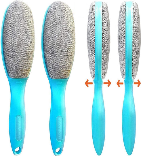 ezclean 2 Pack Reusable Lint Brush, Double Sided Pet Hair Remover for Clothes, Couch, Dog Cat Hair Cleaner