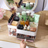 White Makeup Organizer with 3 Drawers, Plastic Skincare and Cosmetic Storage for Vanity Countertop Organization