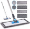 MANGOTIME Microfiber Dust Mop for Hardwood Floors - Dry Floor Mop with 4 Washable Pads and Aluminum Mop Head