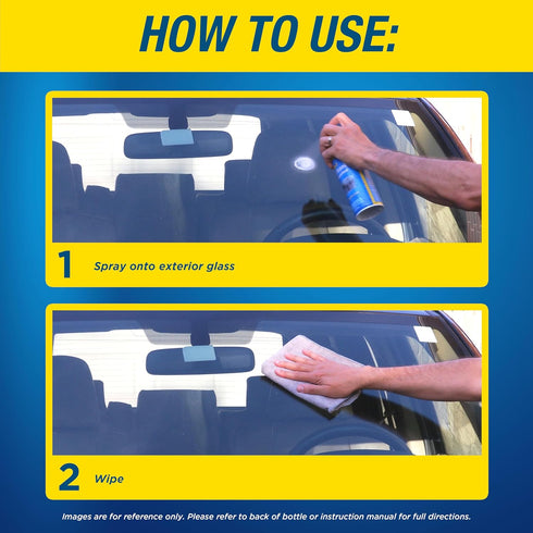 Rain-X 5080233 2-In-1 18 Glass Cleaner Plus Rain Repellent, Ounce , BLUE