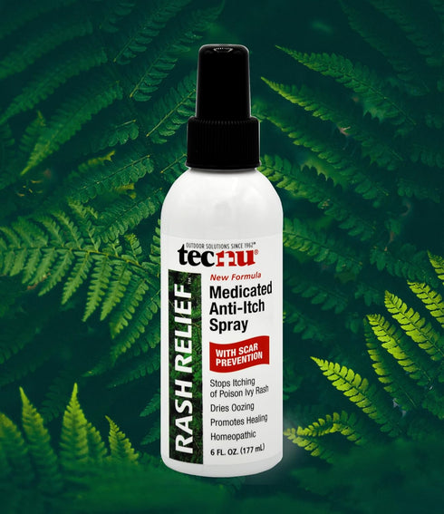 Tecnu Rash Relief Medicated Anti Itch Spray - 6 Fl Oz, Protection & Itchy Skin Relief from Poison Ivy, Rashes, Insect