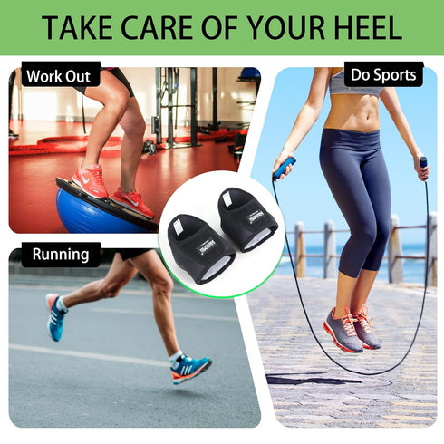 Plantar Fasciitis Heel Protectors Cups, Heel Cushions for Heel Pain Relief, Achilles Tendonitis, Cracked Heel, Heel