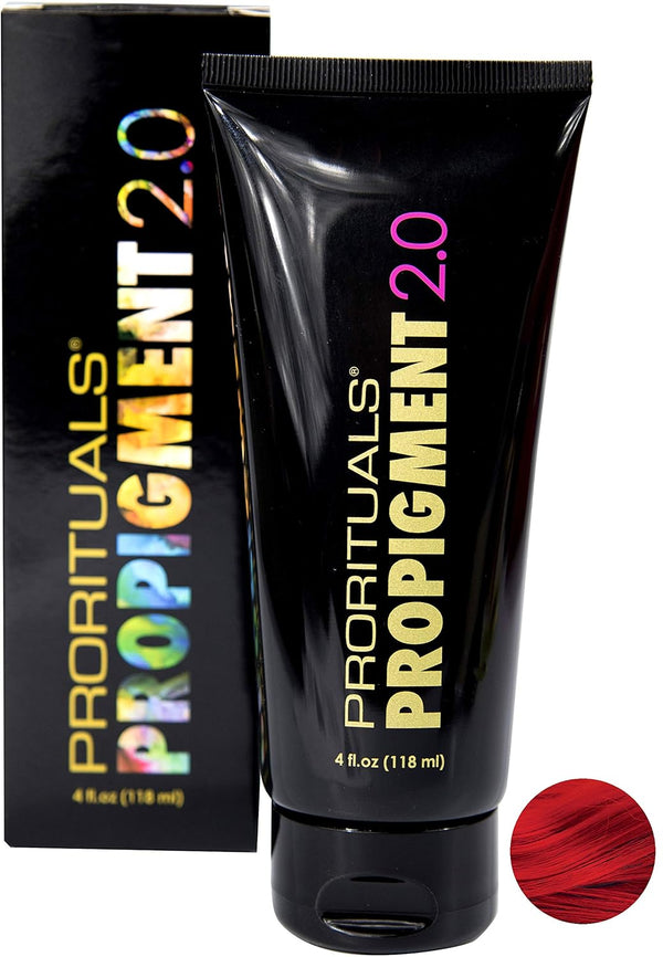 Prorituals ProPigment 2.0 - Professional Hair Color Dye - Permanent Vibrant Red, Soft, Silky Hair, 4oz