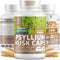 N1N Premium Psyllium Husk Capsules - All Natural 1450 MG Soluble Fiber Supplement, 240 Caps