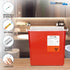 Oakridge Products 5 Quart Sharps Container for Home Use and Professional, Biohazard Needle and Syringe Disposal