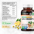 BIO KRAUTER Leg Cramps Capsules with Magnesium - 1200 mg Blend, 100 Vegan Caps for Natural Relief