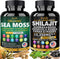 Sea Moss and Shilajit Bundle, 60 Count with Sea Moss, Black Seed Oil, Ashwagandha, Ginger & Shilajit, 2 Pack