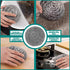 Stainless Steel Scourer Kitchen and Household, Steel Cleaning Dishes, Middle Size Scrubbers (6Pcs*25g)
