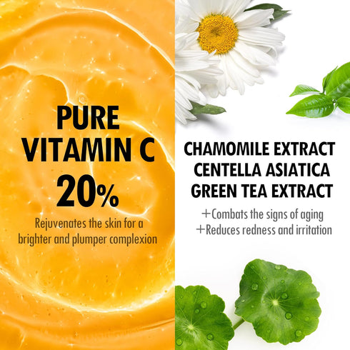 VEGREEN Intensive Waterless Pure Vitamin C Face Serum Ampoule | Korean Skin Care, Age-Defying & Brightening Serum