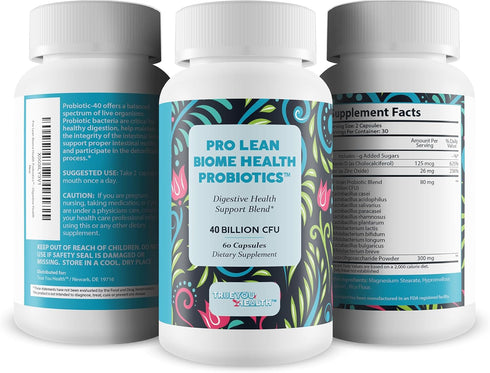 Pro Lean Biome Health Probiotics - Digestive & Immune Support for Overall Health & Improved Energy