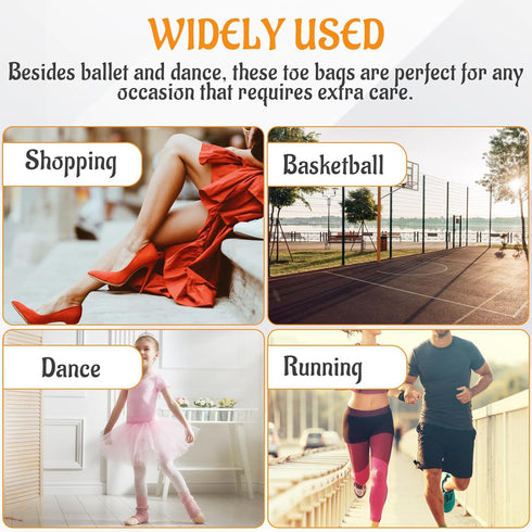 ZHLKHIOP 2 (1 1 Pairs Silicone & Sponge), Toe Pads for Pointe Shoes, Comfortable Cushioning for Ballet Dancers, Soft
