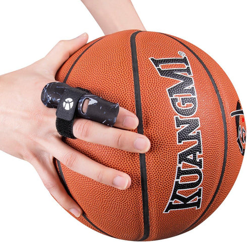 Kuangmi Finger Sleeve Support Protector, Finger Splint Brace for Pain Relief and Sports Injury Prevention