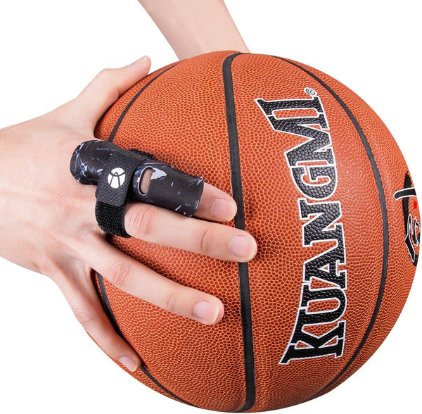 Kuangmi Finger Sleeve Support Protector, Finger Splint Brace for Pain Relief and Sports Injury Prevention