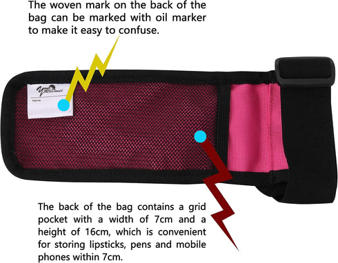 HolsterDb1KD-Rose Massage Bottle Bag Massage Therapist Holster Massage Lotion Holster Massage Oil Red