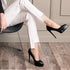 24 Pairs High Heel Tips Shoes Replacement Tap Caps, 6 Sizes, U-Shape, Black, 8/9/10/11/12/12.5mm