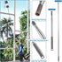 Microfiber Duster, 4PCS with Extension Pole (Stainless Steel) 30 to 100 Inches, Reusable Washable for Cleaning High