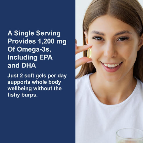 Super Omega-3 Gems, 1200 mg Omega-3 Fatty Acids, Sustainably Sourced Fish Oil Capsules, Carlson, 100+30 Softgels
