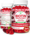 Lunakai Biotin Gummies 5000mcg with Vitamin C & E, Hair Skin Nails Vitamins for Women, 60 Ct