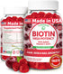 Lunakai Biotin Gummies 5000mcg with Vitamin C & E, Hair Skin Nails Vitamins for Women, 60 Ct