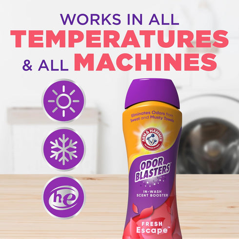 HAMMER 24 Oz ARM & Odor Blasters In-Wash Scent Booster, Laundry Scent Booster Fresh Escape scent